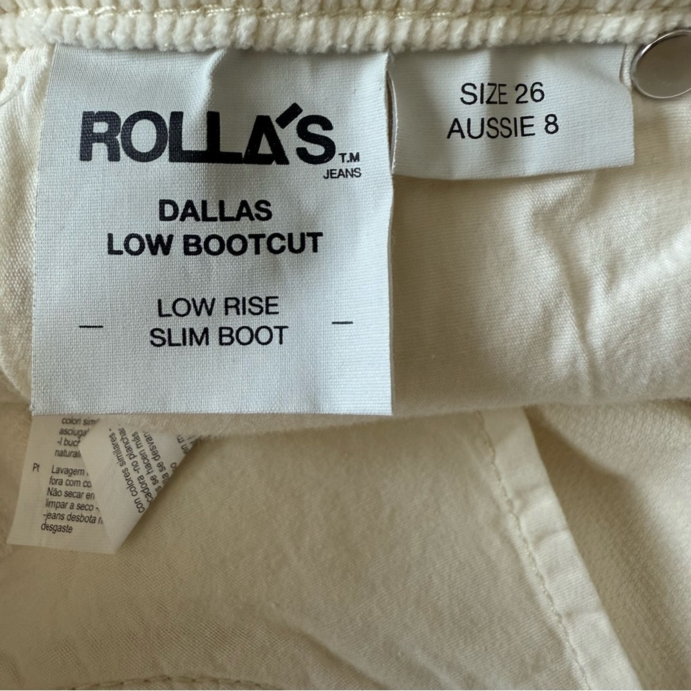 NWT Free People Rolla's Dallas Low-Rise Bootcut Corduroy Pants Size 26 - Picture 13 of 14